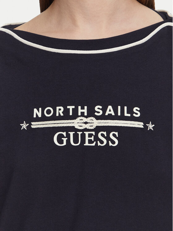Guess Guess T-shirt W6YI58 K5317 Blu scuro Regular Fit