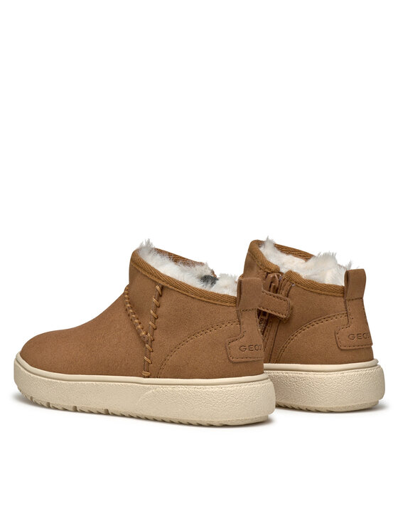 Geox Polokozačky Geox Theleven J46HUC 000AU C6627 S Hnědá