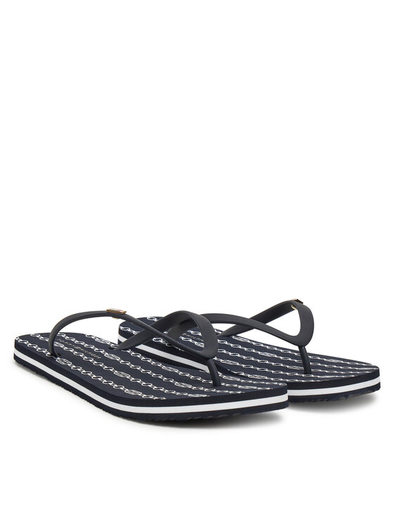 Tommy Hilfiger Šlepetės per pirštą Tommy Hilfiger FW0FW08518 Tamsiai mėlyna