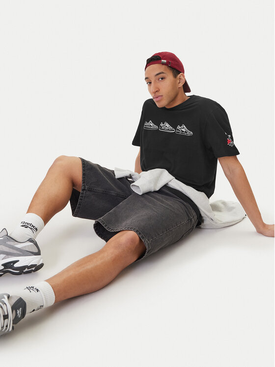 Reebok Reebok Camiseta Harley RK25569CCM Negro Regular Fit