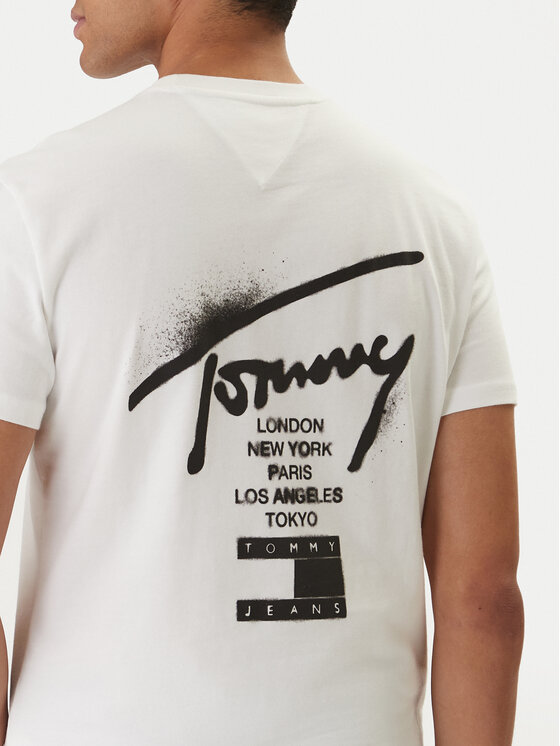 Tommy Jeans Tommy Jeans Camiseta DM0DM22553 Blanco Regular Fit