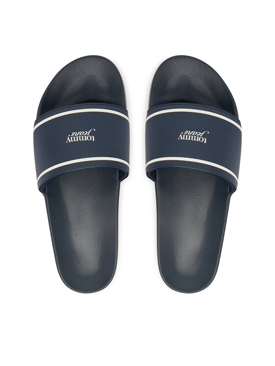 Tommy Jeans Şlapi Tommy Jeans Tjw Poolslides EN0EN02976 Bleumarin