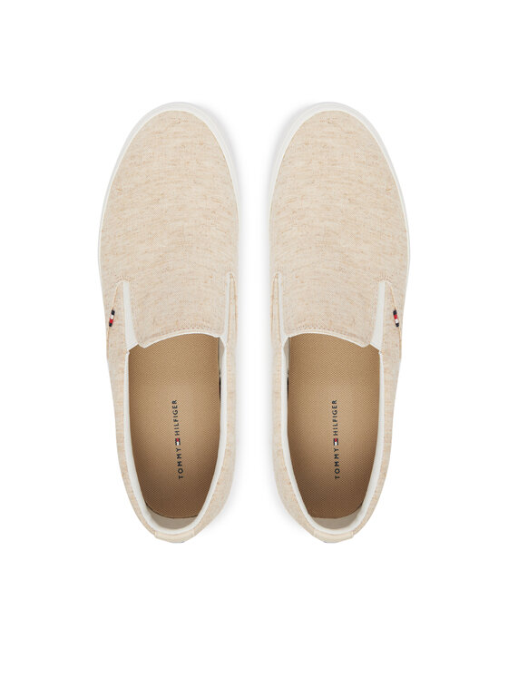Tommy Hilfiger Гуменки Tommy Hilfiger Harlem Core Ii Slip On Chambray FM0FM05819 Бежов