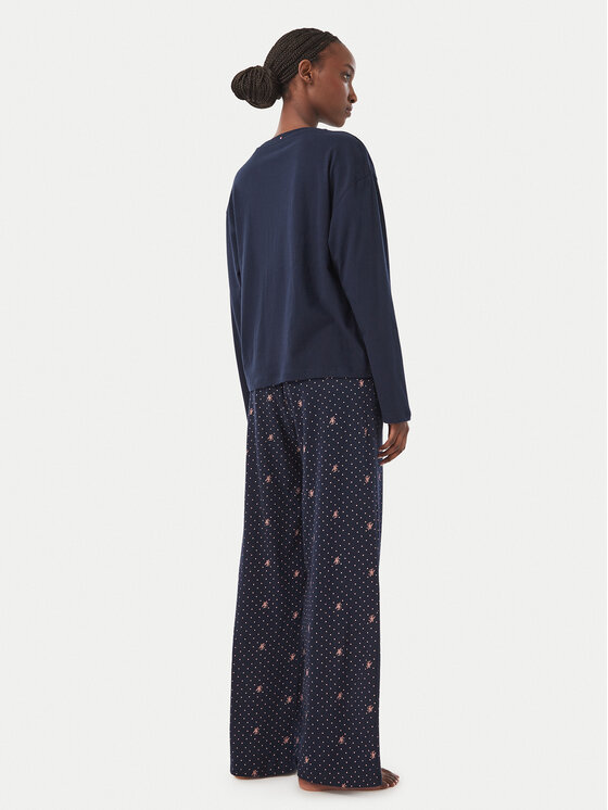 Tommy Hilfiger Tommy Hilfiger Pijama UW0UW06600 Azul marino Regular Fit
