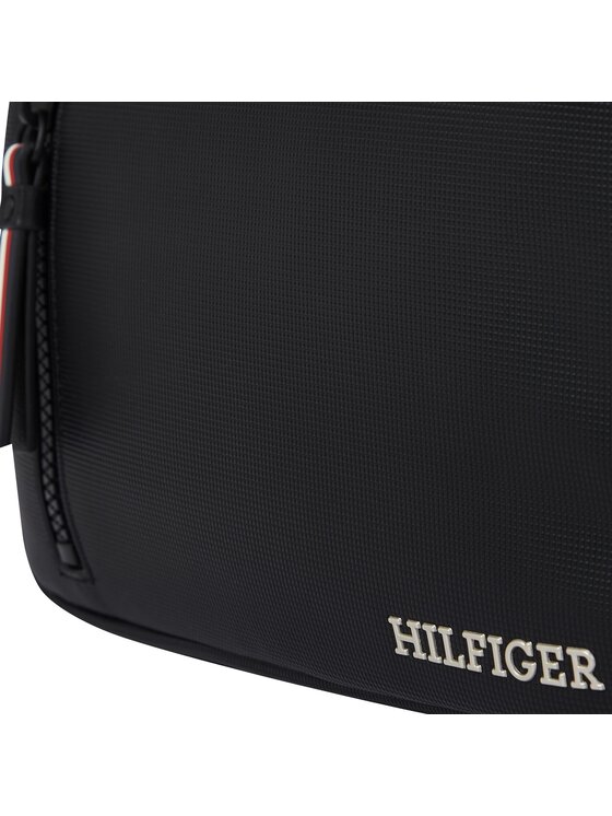 Tommy Hilfiger Мъжка чантичка Tommy Hilfiger Th Pique Ew Reporter AM0AM11780 Черен