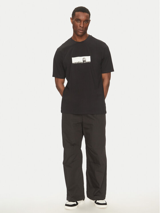 Jack & Jones Jack & Jones T-shirt Pacer Photo 12273775 Nero Relaxed Fit