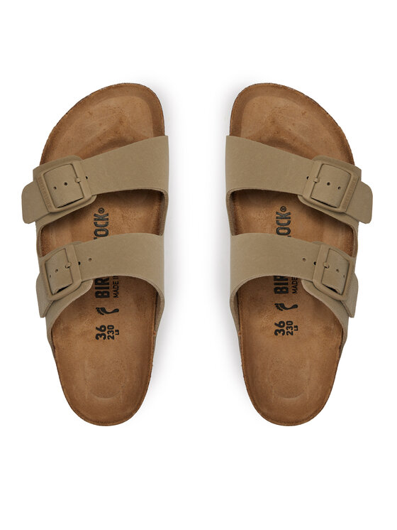 Birkenstock Шльопанці Birkenstock Arizona Birko-Flor 1027697 Хакі