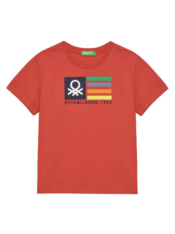 United Colors Of Benetton United Colors Of Benetton T-Shirt 3I1XG10HT Κόκκινο Regular Fit