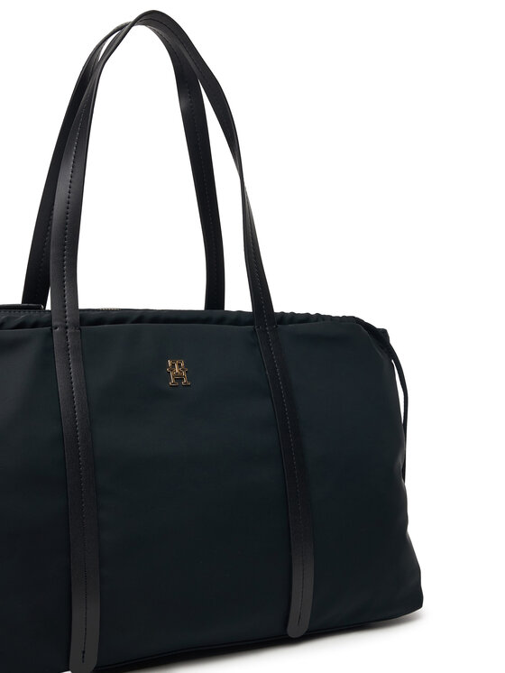 Tommy Hilfiger Τσάντα Tommy Hilfiger Th Soft Nylon Hobo AW0AW18994 Μαύρο