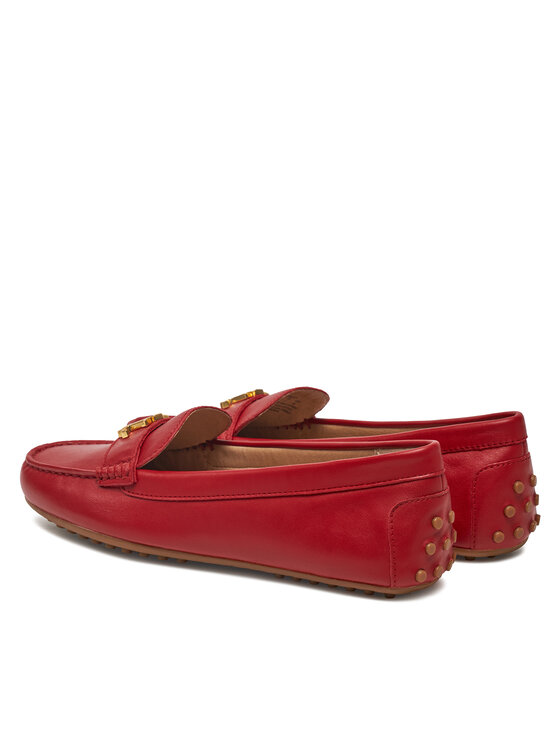 LAUREN RALPH LAUREN Mokasyny LAUREN RALPH LAUREN Barnsbury 802852847021 Czerwony