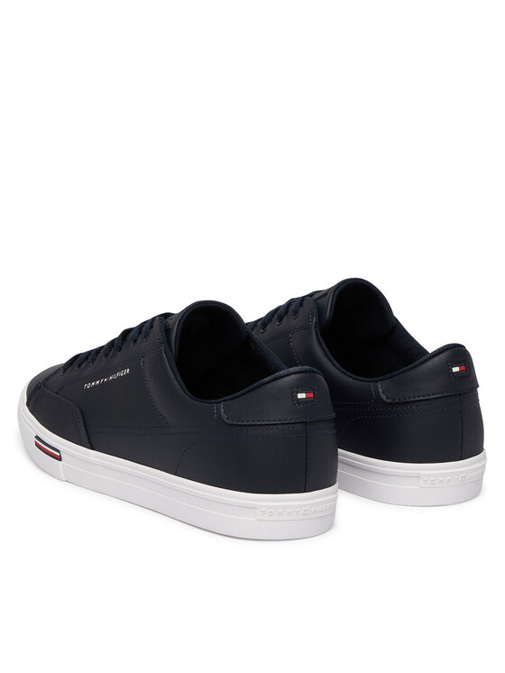 Tommy Hilfiger Teniși Tommy Hilfiger Vulc Core Rwb Long Lace Lth FM0FM05814 Bleumarin