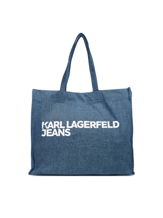 Karl Lagerfeld Jeans Kabelka Karl Lagerfeld Jeans A3W50069 Modrá