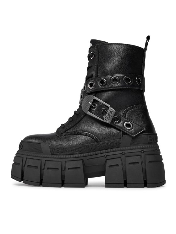 Buffalo Auliniai batai Buffalo Gospher Lace Up Mid 1622351 Juoda