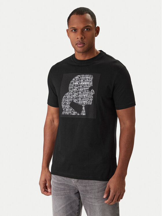 KARL LAGERFELD KARL LAGERFELD Camiseta 755075 561252 Negro Regular Fit