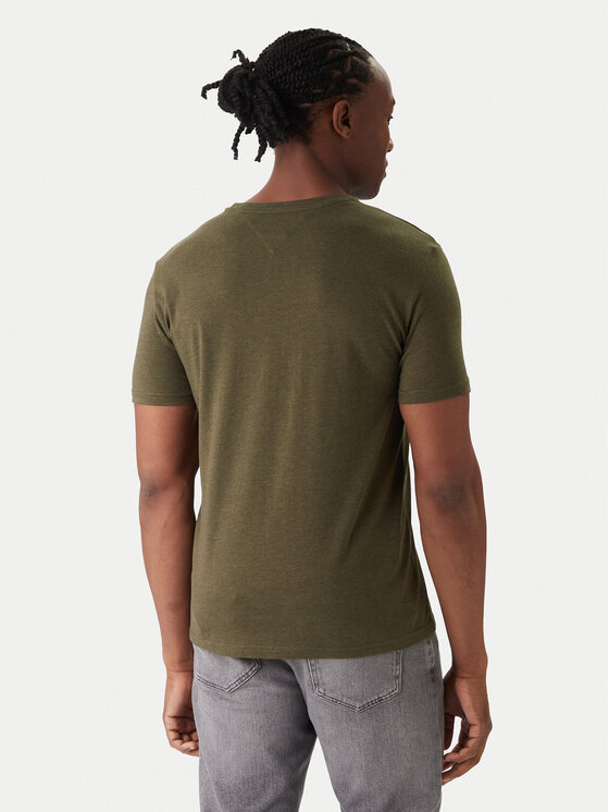 Tommy Jeans Tommy Jeans Camiseta Jaspe DM0DM20363 Verde Slim Fit