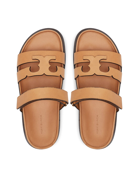 Tory Burch Шльопанці Tory Burch Ines Sport 168791 Коричневий