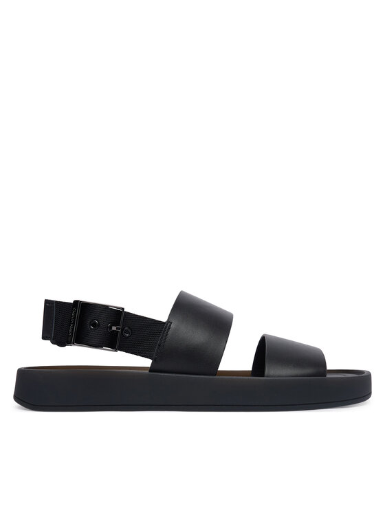 Calvin Klein Basutės Calvin Klein Webbing Back Strap HM0HM02095 Juoda