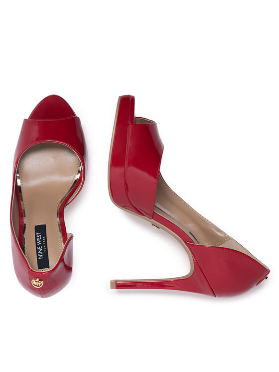 Nine West Pantofi cu toc subțire Nine West WFA2733-1 Roșu