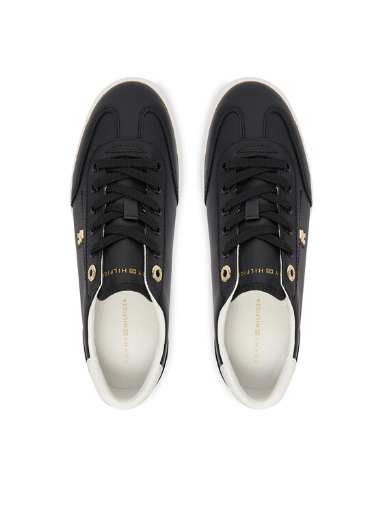 Tommy Hilfiger Sneakersy Tommy Hilfiger Th Chic Low Profile Vulc FW0FW09104 Černá
