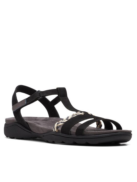 Clarks Sandales Clarks Amanda Tealite 26171125 Melns