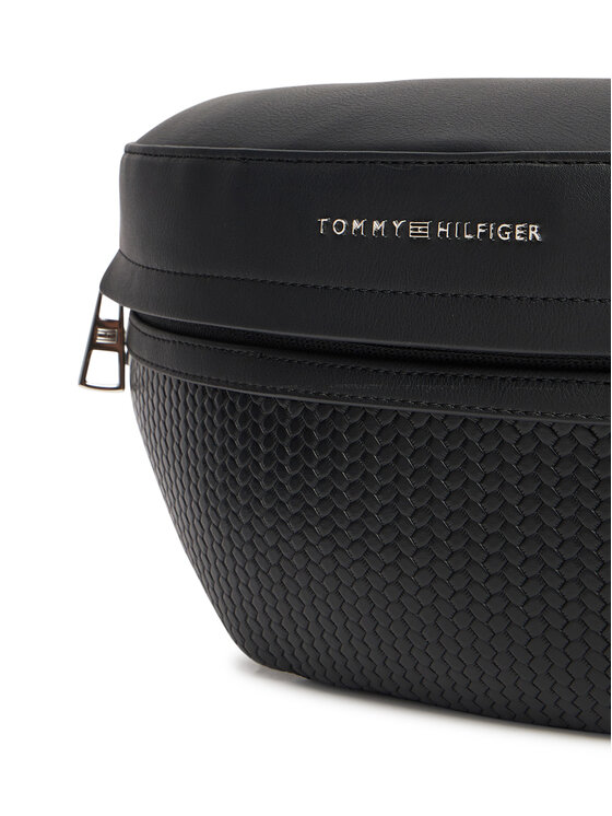 Tommy Hilfiger Borsetă Tommy Hilfiger Th Woven Bum Bag AM0AM13634 Negru