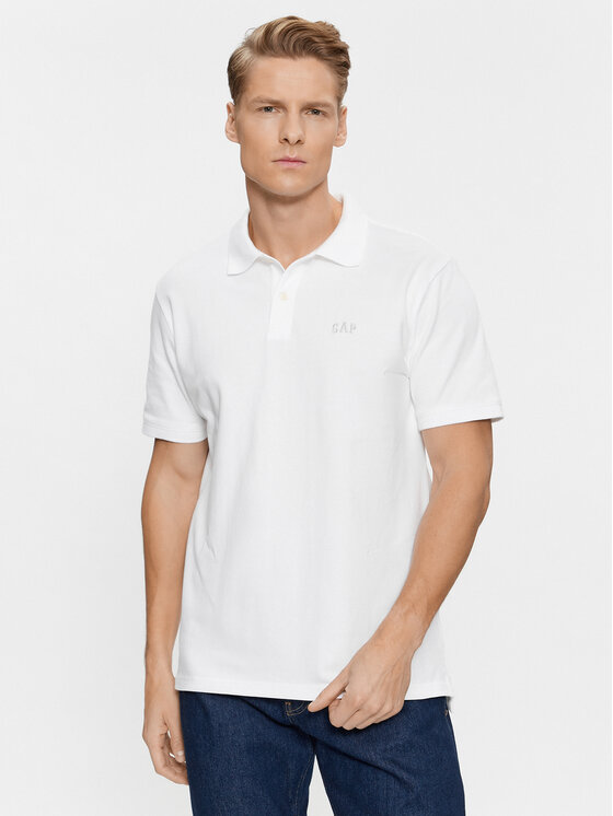 Gap Gap Polo marškinėliai 586306-05 Balta Regular Fit
