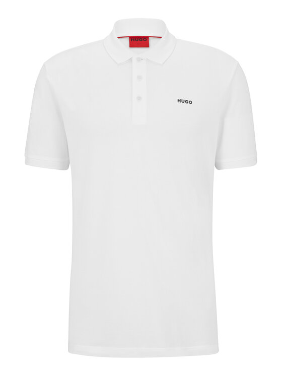 HUGO Hugo Поло Donos222 50466182 Білий Regular Fit