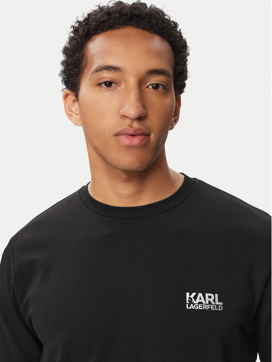 KARL LAGERFELD KARL LAGERFELD Camiseta 755781 563235 Negro Regular Fit