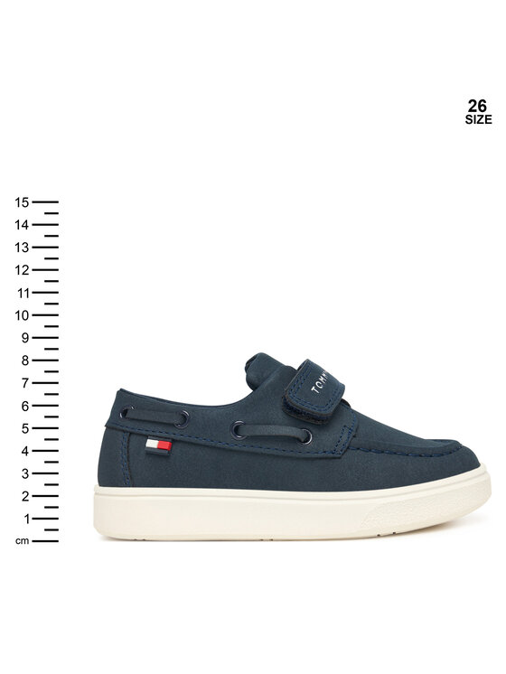 Tommy Hilfiger Poltopánky Tommy Hilfiger Low Cut Velcro T1B4-34340-0315 M Tmavomodrá