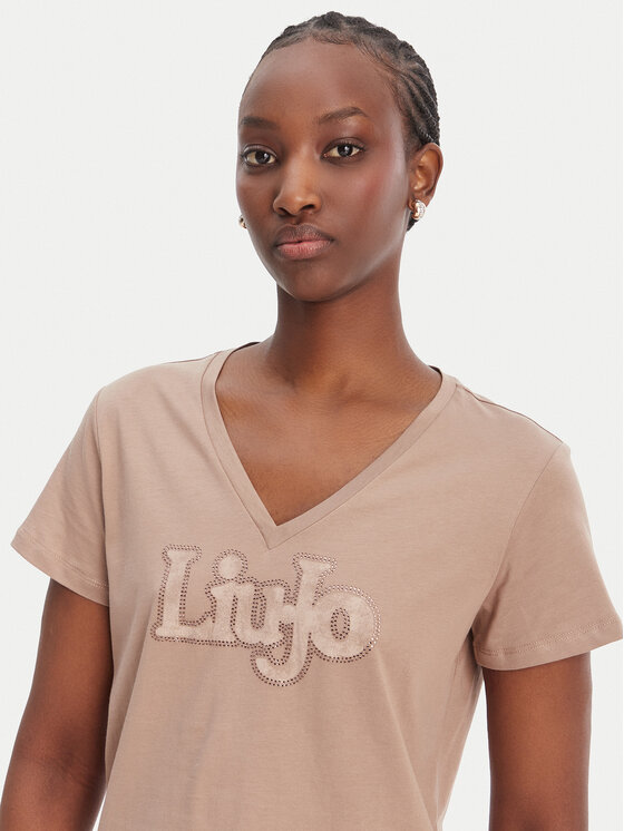 Liu Jo Sport Liu Jo Sport Camiseta TA6057 JS923 Beis Regular Fit