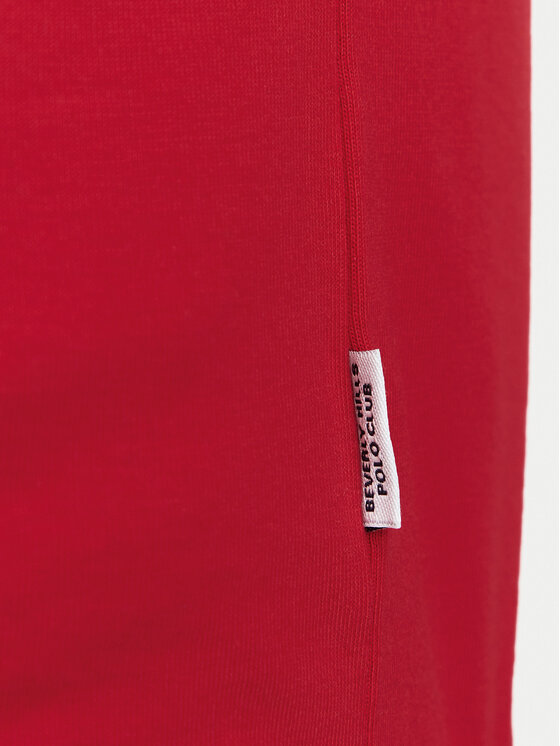 Beverly Hills Polo Club Beverly Hills Polo Club Camiseta P-SS26W-TS516518 Rojo Regular Fit