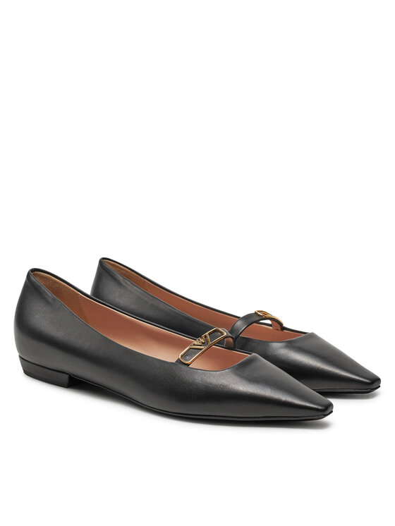 Emporio Armani Балетки Emporio Armani X3D295 XF271 00002 Чорний