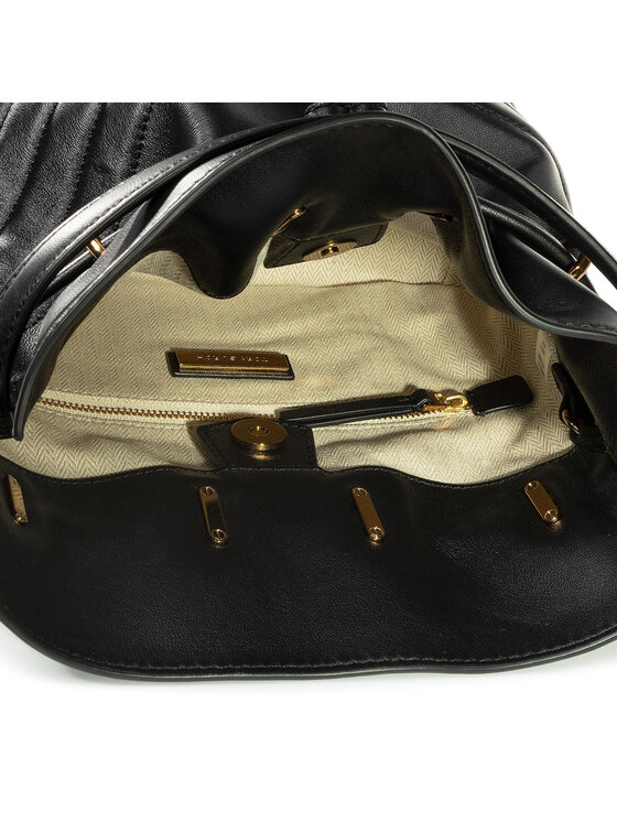 Tory Burch Сумка Tory Burch Kira Chevron Mini Bucket Bag 73561 Чорний