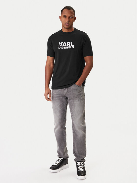 KARL LAGERFELD KARL LAGERFELD Camiseta 755780 500235 Negro Regular Fit