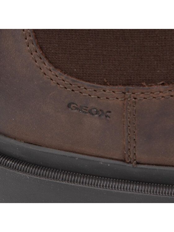 Geox Kotníková obuv s elastickým prvkem Geox U Andalo A U16DDA-00045 C6009 Hnědá