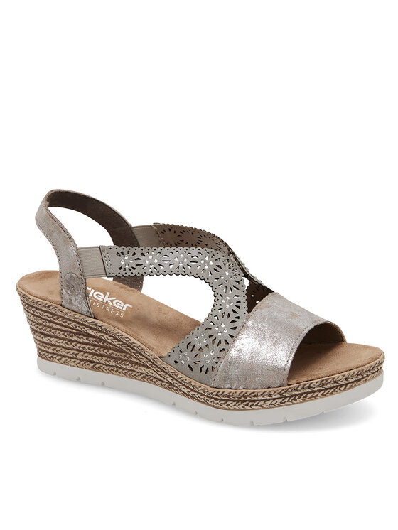 Rieker Sandale Rieker 61916-91 Srebrna