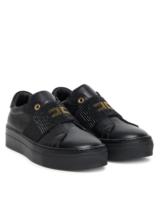 Elisabetta Franchi Tenisice Elisabetta Franchi Low Cut Velcro F4A9-E0355-1251 D Crna