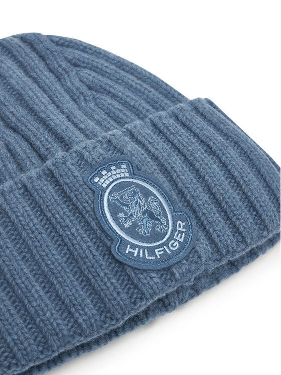 Tommy Hilfiger Kapa Tommy Hilfiger Th Crest Fluffy AW0AW18210 Modra