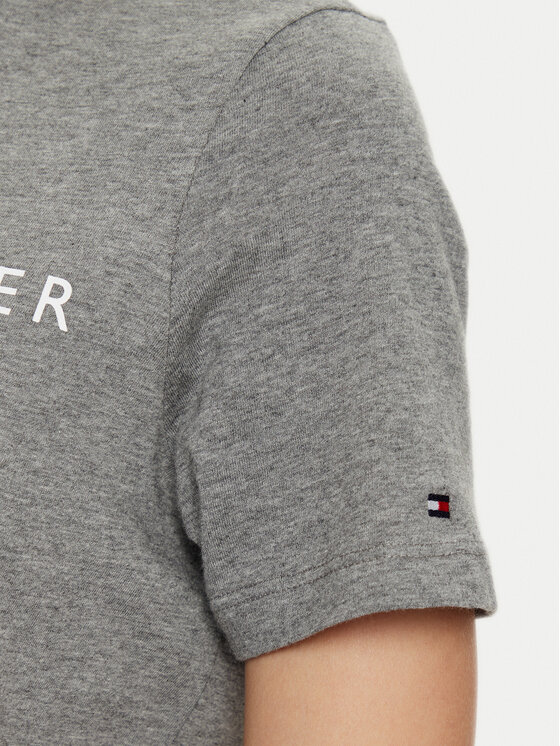 Tommy Hilfiger Tommy Hilfiger Camiseta WW0WW40276 Gris Regular Fit