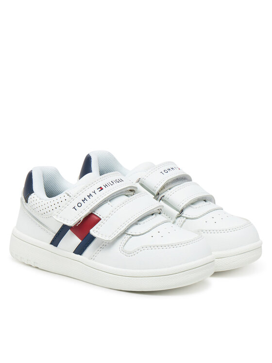 Tommy Hilfiger Superge Tommy Hilfiger Flag Low Cut Velcro Sneaker T1X9-33841-1355 M Bela