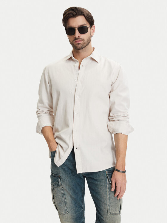 G-STAR G-Star Raw Сорочка Clean D25196-D454 Écru Regular Fit