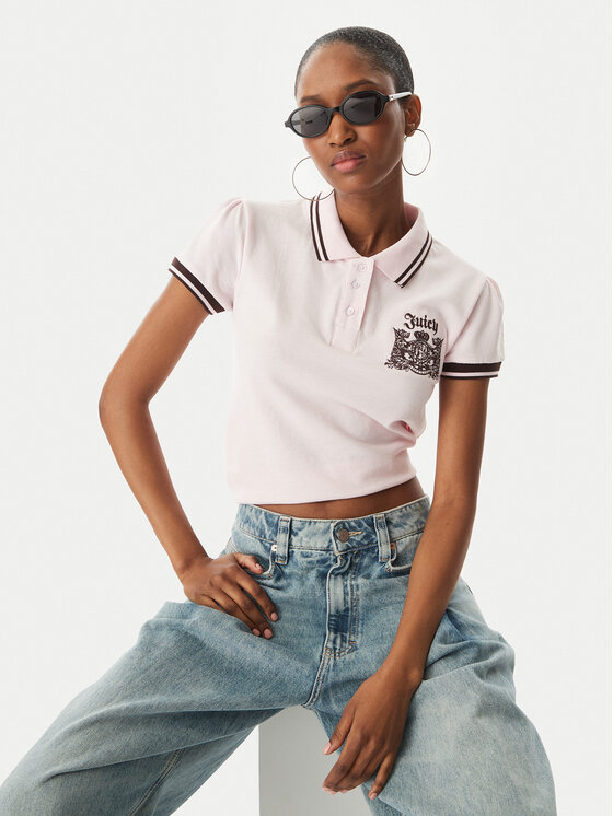 Juicy Couture Juicy Couture Polo Juicy Puff JCGCT126015 Rosa Slim Fit