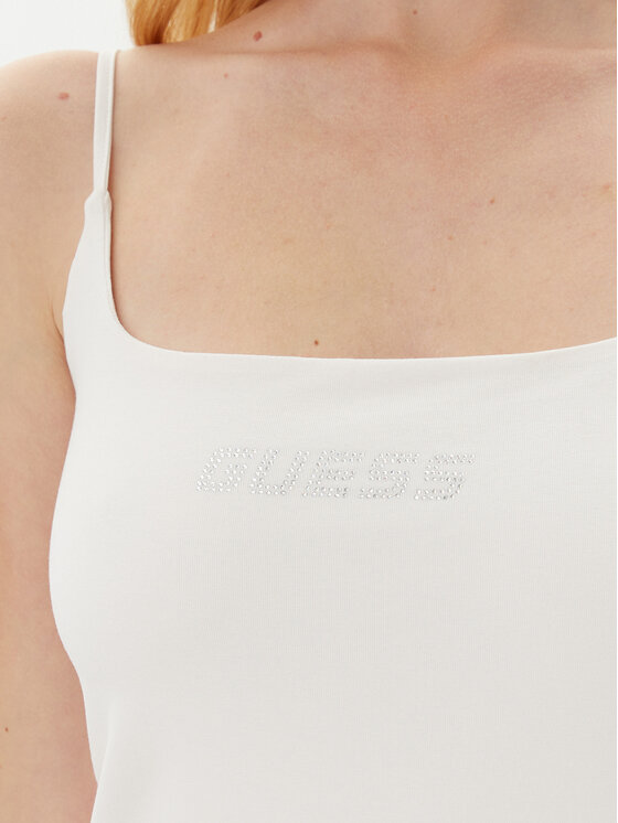 Guess Guess Топ V5GP22 J1314 Білий Slim Fit