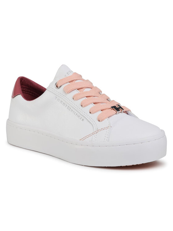 Tommy Hilfiger Sneakersy Tommy Hilfiger Casual Tommy Hilfiger Sneaker FW0FW05122 Biela