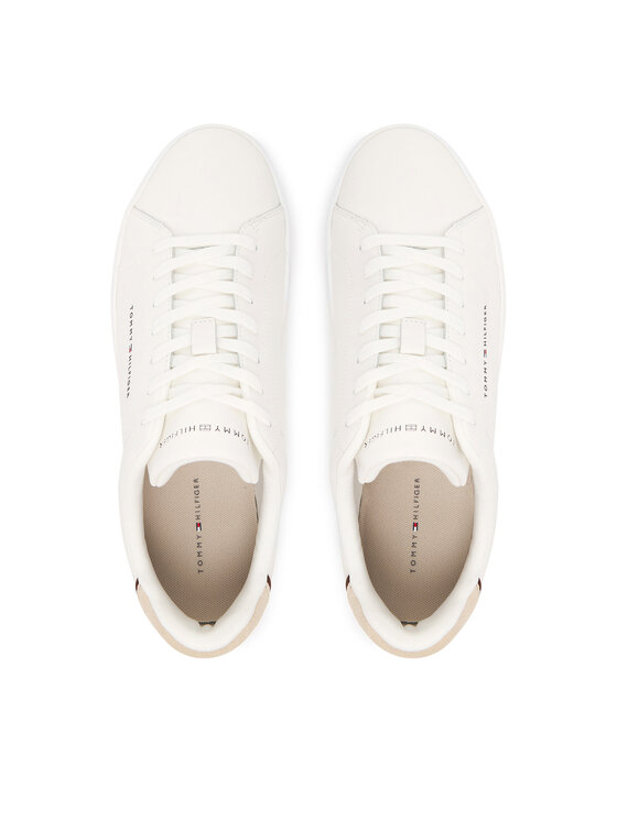 Tommy Hilfiger Sportcipők Tommy Hilfiger Th Court Lth Detail Ess FM0FM05367 Fehér