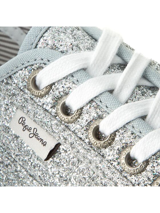 Pepe Jeans Tenisky Pepe Jeans Aberlady Flash PLS30498 Stříbrná