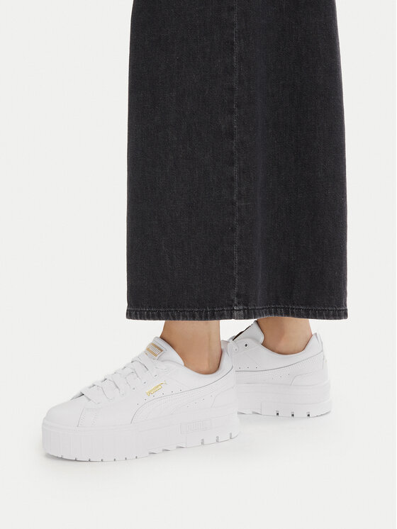 Puma Sportcipők Puma Mayze Lth Jr 384527 Fehér