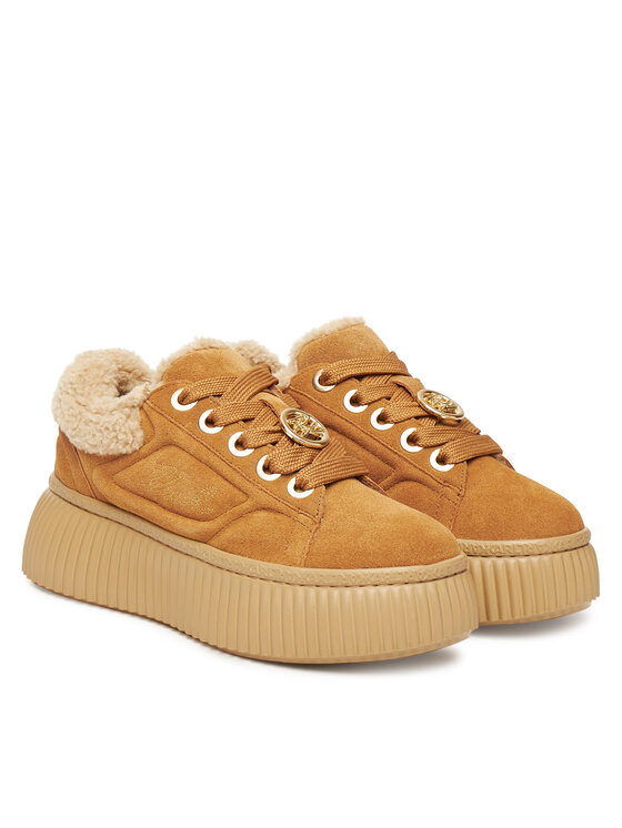 KARL LAGERFELD Sneakersy KARL LAGERFELD Kreeper Lo KL42312 Hnědá