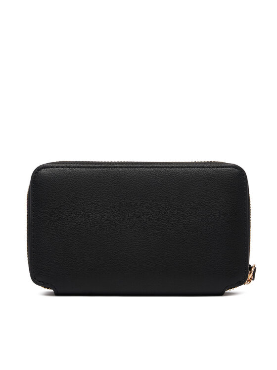 Tommy Hilfiger Portfel Tommy Hilfiger Th Logotape Compact Zip Around AW0AW18699 Czarny