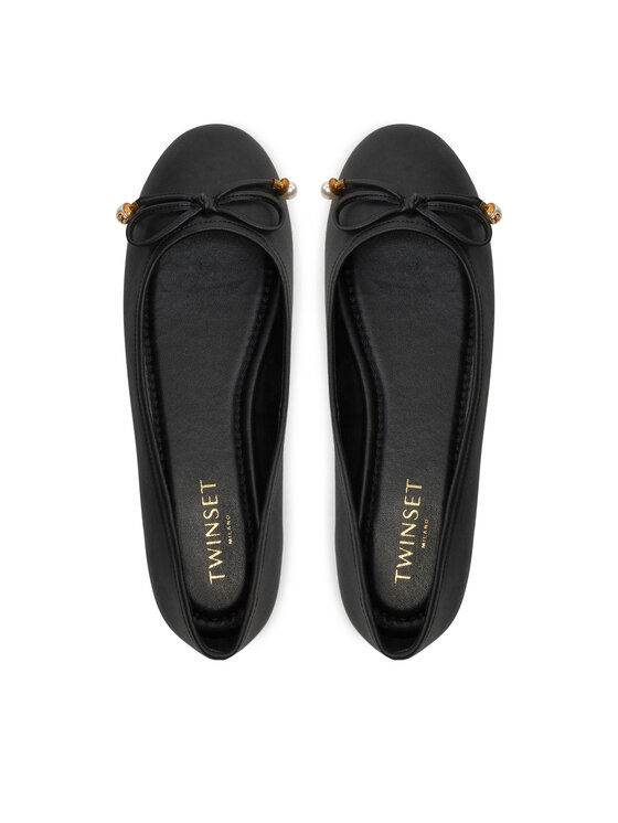 TWINSET Балетки TWINSET Ballerina 242TCP150 Чорний
